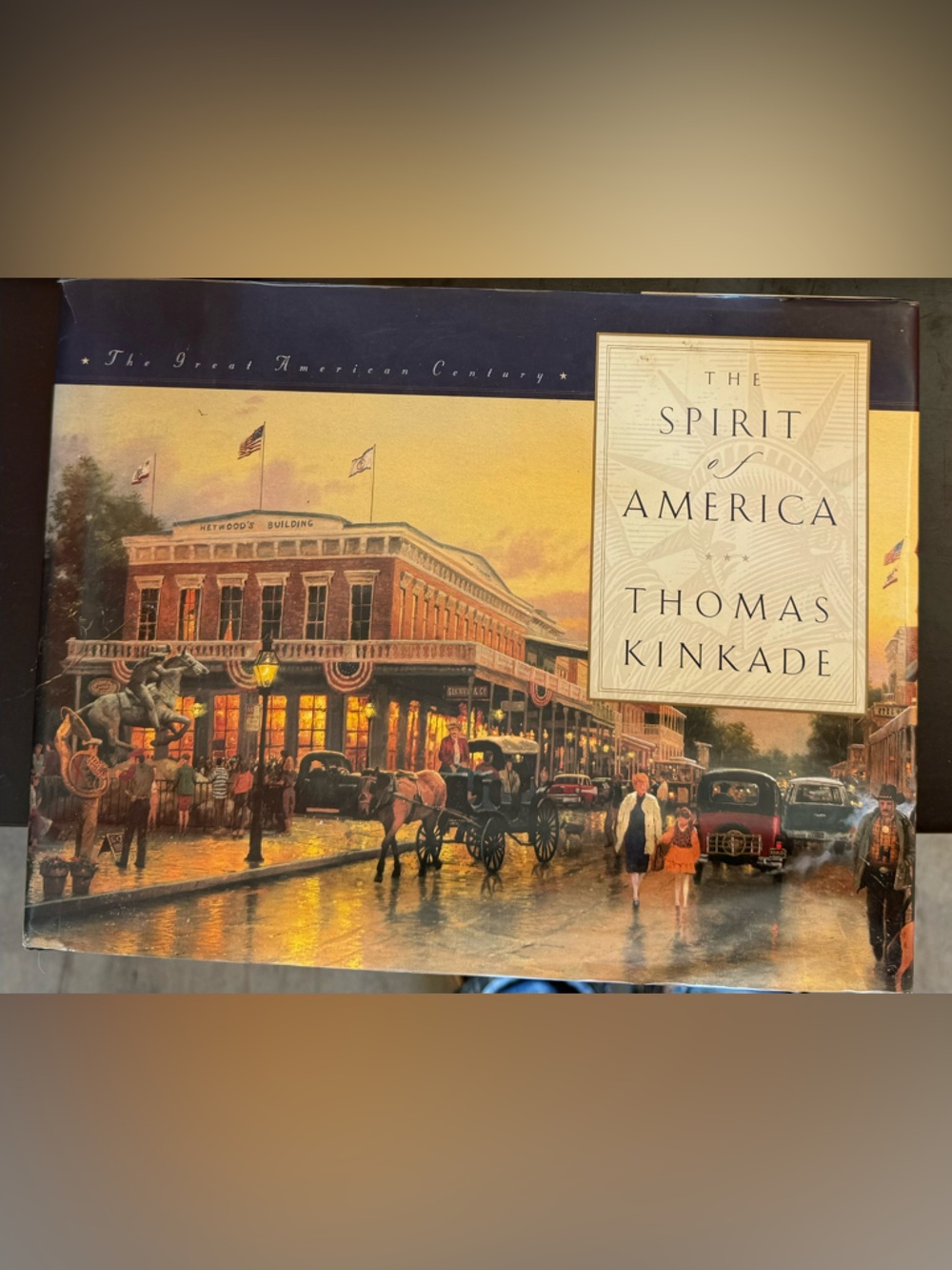 Thomas Kinkade Coffee Table Book - Blue, Gold, Brown